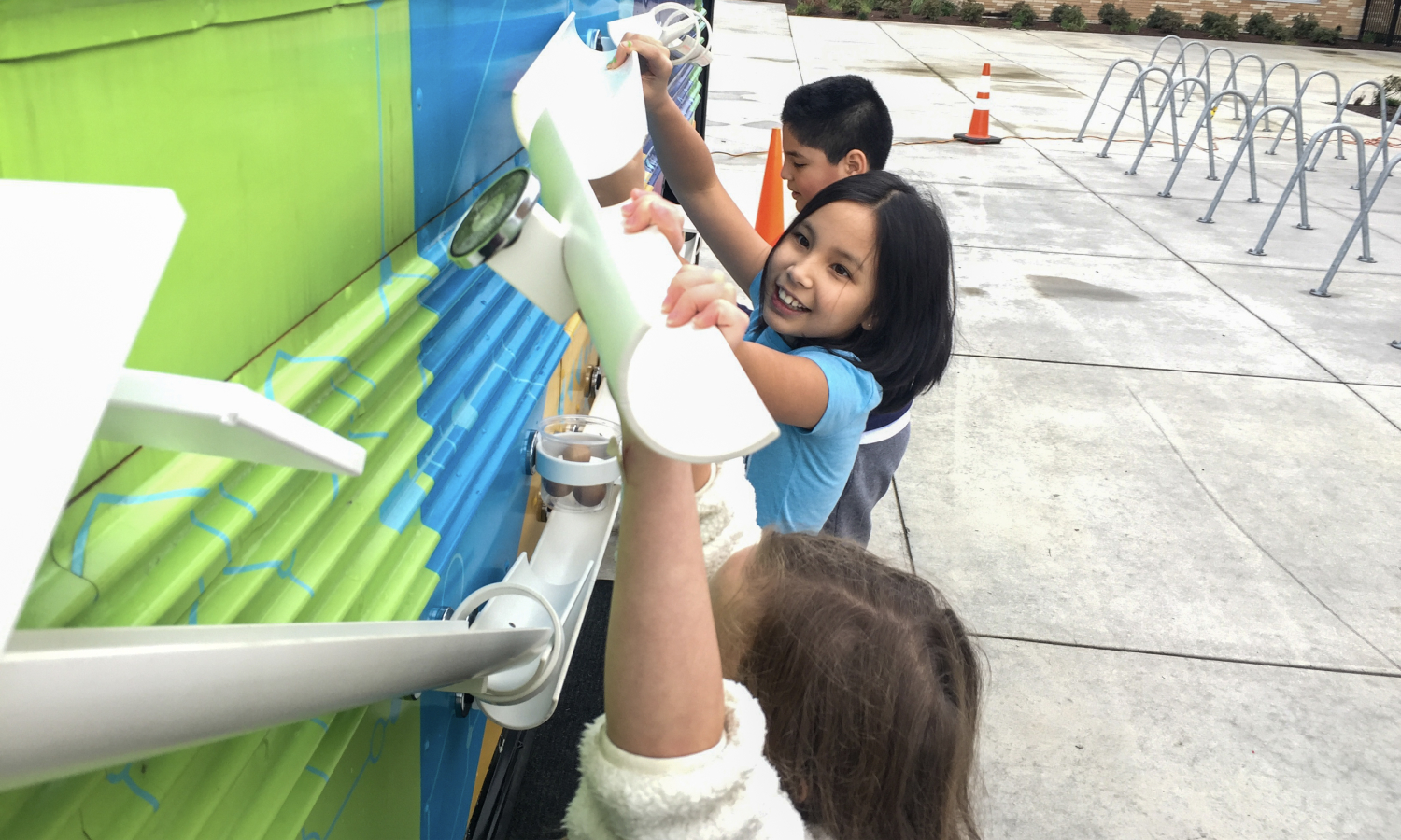 Kids at Beaverton SD play on a future ready bus