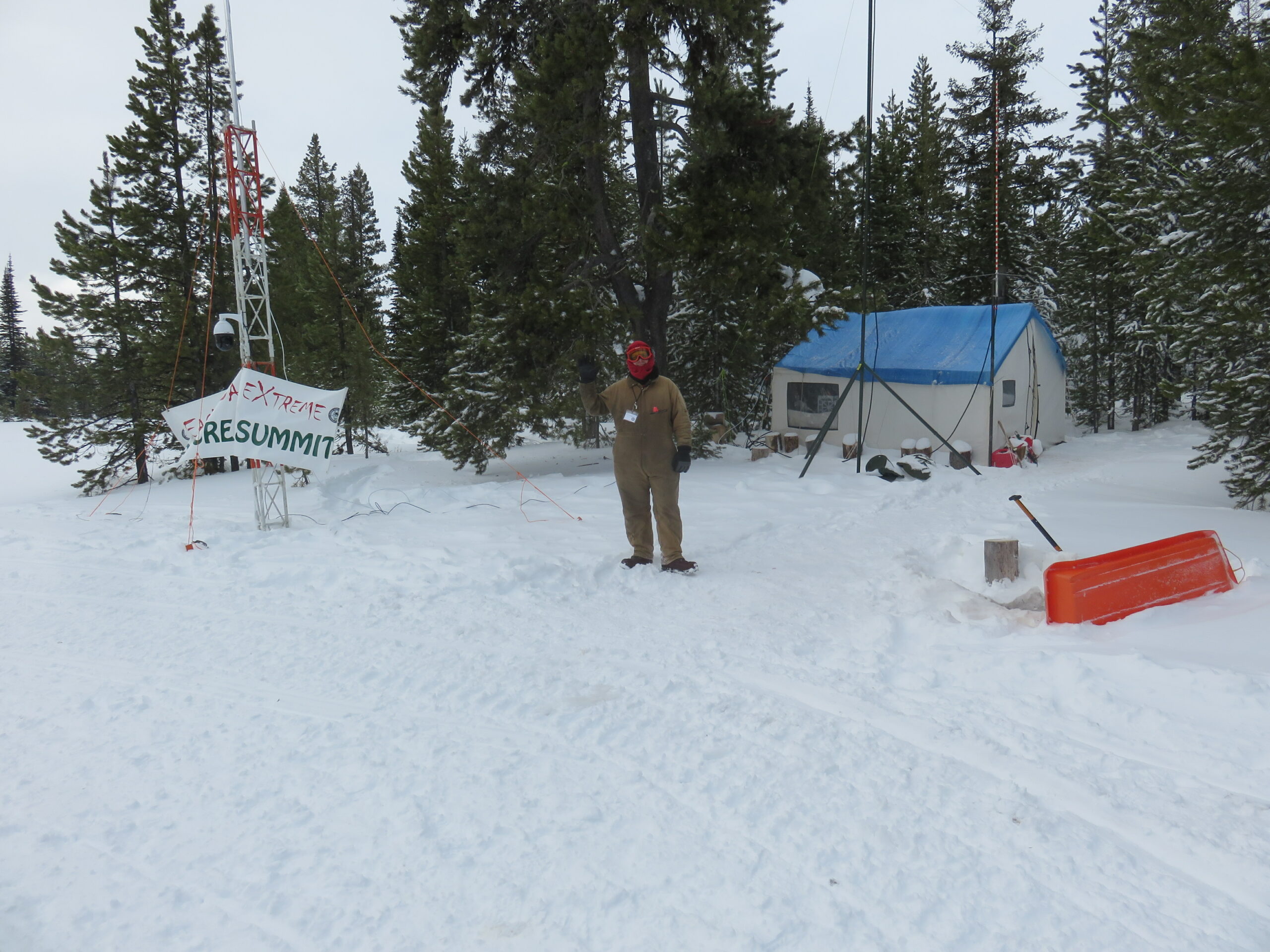 Each year, Josh Kesecker mans one of the checkpoints for the Eagle Cap Extreme Sled Dog Race in the Wallowas. As part of the communications team, he ensures communication between all checkpoints, checks in mushers as they pass, and helps dispatch and communicate with Search and Rescue if need be.